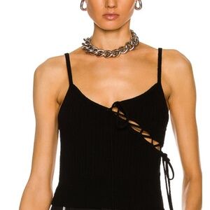 CHRISTOPHER ESBER Cashmered Laced Tie Knit Cami Top